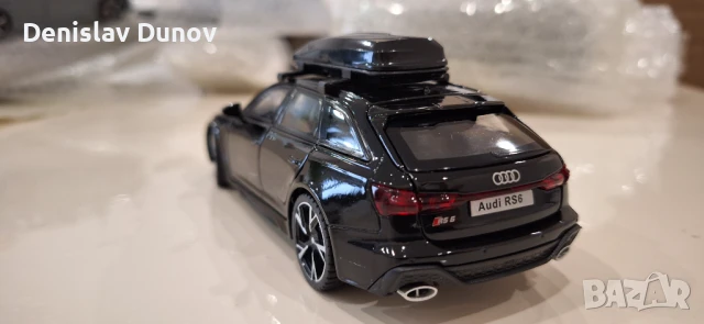 Ауди Audi RS6 1:32 отваряеми врати, капак, светещи фарове и стопове, снимка 17 - Коли, камиони, мотори, писти - 51210470