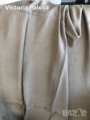 Голям шал 175/75см,цвят мляко с кафе, снимка 5 - Шалове - 29432252