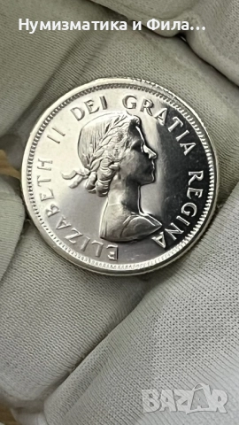 Сребърна монета 25 цена 1964 година, снимка 2 - Нумизматика и бонистика - 52615344