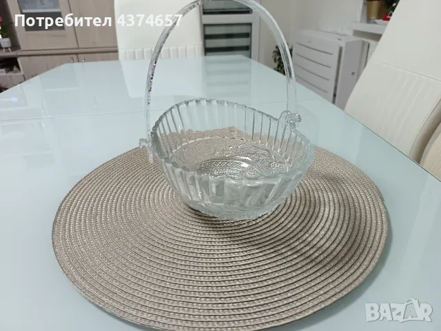 Стъклена кошничка