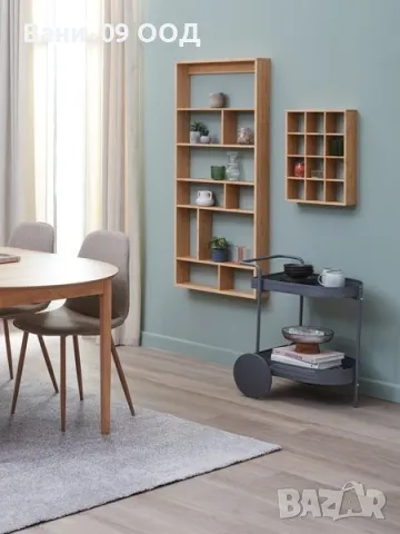 134см! Голяма бамбукова стенна етажерка , снимка 3 - Етажерки - 47597597