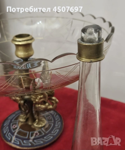 Christofle Бронзов ваза - център за маса., снимка 7 - Антикварни и старинни предмети - 53090038