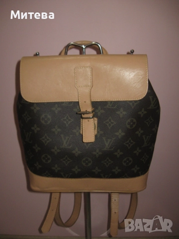 Louis Vuitton дамска раница естествена кожа