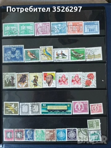 Колекция от 100 пощенски марки от бившата ГДР, снимка 2 - Филателия - 51300861