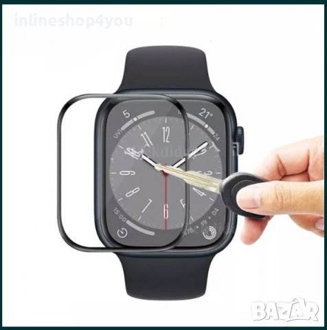 5D Протектор за Apple Watch Ultra 49mm / Watch 8 45 / 41 7 6 5 4 SE, снимка 3 - Фолия, протектори - 39989264