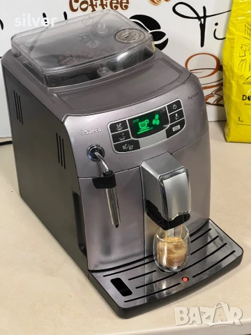 Кафемашина кафе автомат Saeco intelia с гаранция, снимка 3 - Кафемашини - 51412725