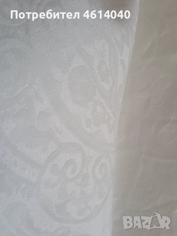 Ленена покривка за кръгла маса, снимка 4 - Покривки за маси - 52532546