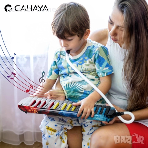 CAHAYA Melodica 32 клавиша, двоен тръбен мундщук, въздушно пиано, снимка 8 - Други - 51823075