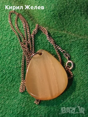 СТАРИННО СРЕБЪРНО КОЛИЕ СРЕБРО 835 ПРОБА с МЕДАЛЬОН от ШЛИФОВАН РОГ МАЙСТОРСКО РЕТРО БИЖУ 26632, снимка 17 - Колиета, медальони, синджири - 46282350