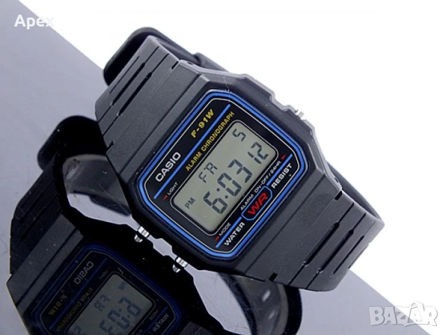 Часовник Casio F-91W-1.Оригинален Касио F-91W. Класически и Нови Модели Часовници Касио и Q&Q QQ, снимка 3 - Мъжки - 54175082