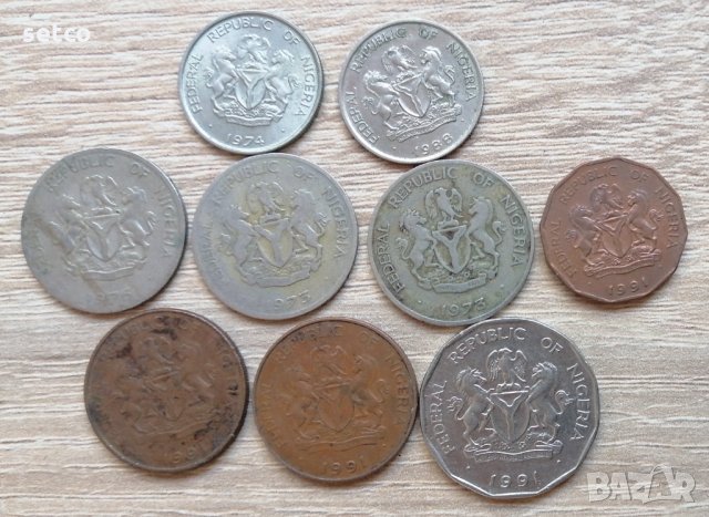 Лот от 9 монети Нигерия л9, снимка 2 - Нумизматика и бонистика - 33718092