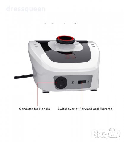 206А Професионална електрическа пила за маникюр и педикюр 35000 оборота, снимка 10 - Педикюр и маникюр - 34268280