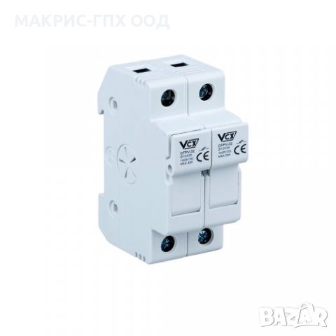 Основа за стопяем предпазител 2P, 32A, 1000V DC, държач за ...