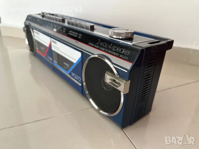 Sharp WQ 272 boombox Japan , снимка 3 - Радиокасетофони, транзистори - 56437028