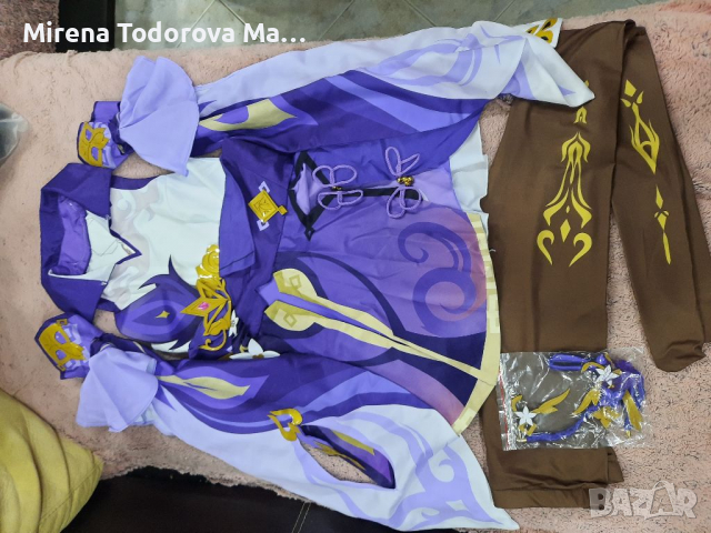 Genshin Impact Keqin  Cosplay косплей с перука S-M, снимка 3 - Комплекти - 36382783
