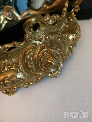 Масивна антикварна  бронзова фруктиера , снимка 10 - Декорация за дома - 51769826