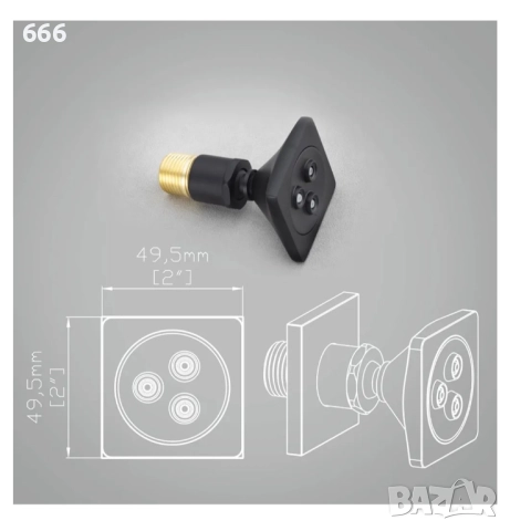 Регулируема въртяща се душ глава, снимка 2 - Други стоки за дома - 52938815