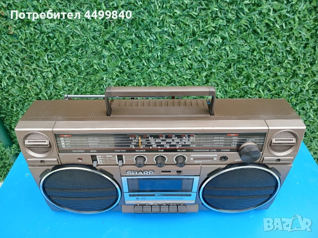 ПРОДАВАМ МНОГО ЗАПАЗЕН КАСЕТОФОН ( ОБСЛУЖЕН) ( SHARP GF- 5757 ) , снимка 2 - Радиокасетофони, транзистори - 52734278