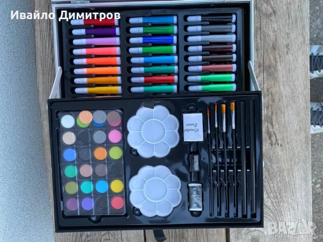 Детски комплект за рисуване RAGI, 145 части, в куфарче, розов, снимка 4 - Подаръци за рожден ден - 49014355