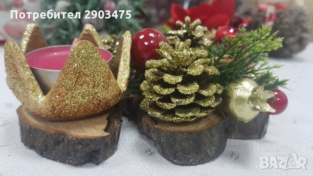 Свещник в топло злато, снимка 5 - Декорация за дома - 31080254