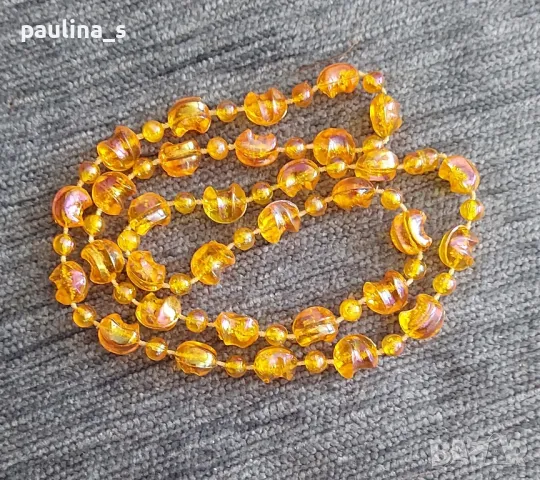  Шест (6) броя / Винтидж Гердан от полихромни мъниста , снимка 3 - Колиета, медальони, синджири - 47180729