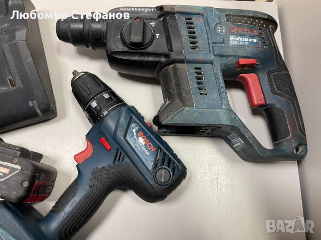 Сет акумулаторни инструменти Bosch +2бр батерии и зарядно , снимка 3 - Други инструменти - 51857495