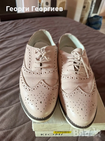 Уникални оксфордки, естествена кожа