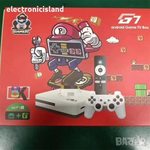 Игрова конзола и TV Box G7 Universal Edition Retro Games 25000+, Allwinner H618, BT 5.4, 4K Ultra HD, снимка 10 - Други игри и конзоли - 54258334