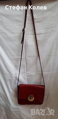 Чанта Естествена кожа , Бордо с Дълга дръжка , снимка 2 - Чанти - 31204251