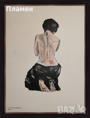 голяма картина на жена тяло акрилни бои върху платно 2007