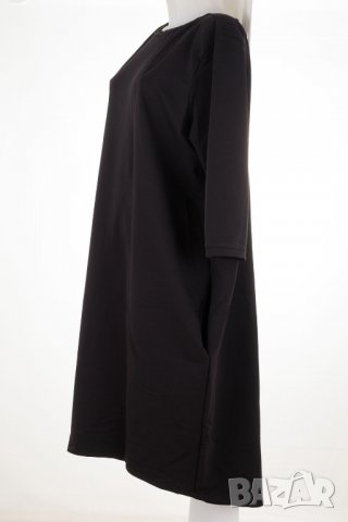 Черна асиметрична рокля марка Tessita - 4XL, снимка 3 - Рокли - 37672788