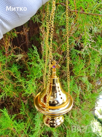 Нова малка бронзова кандилница , снимка 9 - Други ценни предмети - 52071500