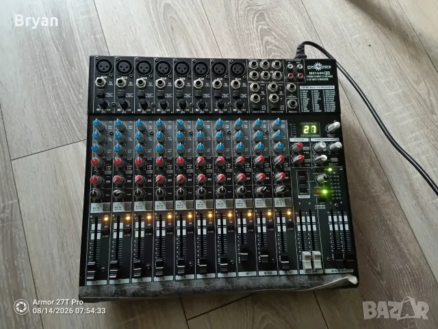 Gear4music 1604 fx mixer, mixing console, миш пулт 8+ 2 канала + ефект