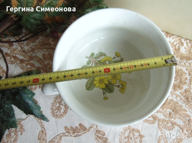 Стар английски порцеланов съд, снимка 4 - Чинии - 52642317