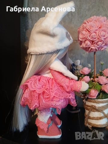 ръчно изработена кукла тип тилда, снимка 3 - Кукли - 53996180