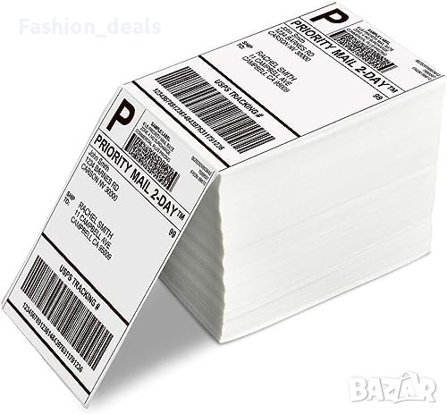 Нов 1 стек 500 етикета с премиум покритие 100 x 150 мм. за термични принтери, снимка 8 - Други стоки за дома - 42460685