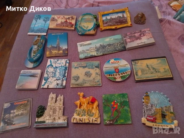 Магнити Малдиви,Тунис,Лондон,Брюксел,Чания,Самара.Брюксел,,Малта,Тенерифе,Рио,Малта,Берлин,Загреб др