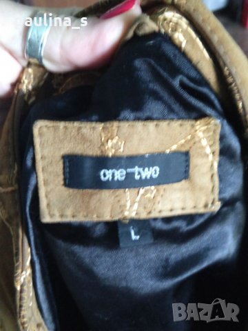 Декорирано яке от естествен велур "one-two" / голям размер , снимка 6 - Якета - 34117326