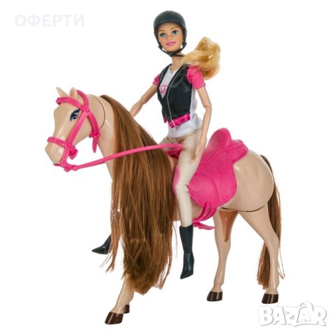 Кукла Барби с кон, снимка 1 - Кукли - 40502069