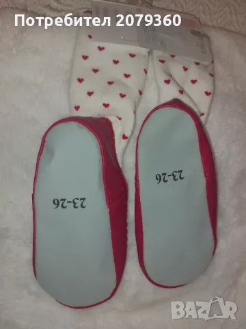 Чорапки с кожена подметка, снимка 2 - Чорапи - 48426944