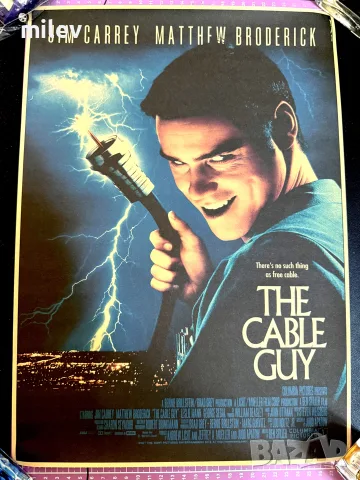 Ретро филмов плакат / постер Кабелджията / The cable guy / Джим Кери