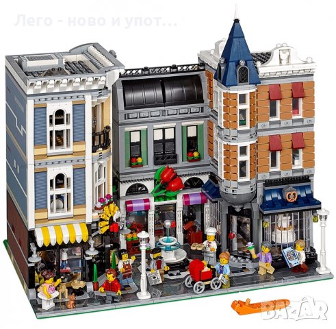 Употребявано Lego Creator Expert - Градски площад (10255) , снимка 3 - Конструктори - 40137982