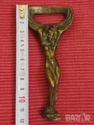 Стара месингова отварячка женско тяло. , снимка 4 - Други ценни предмети - 44432452