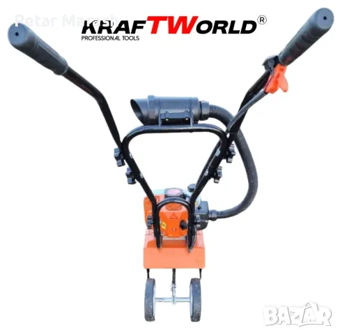 Бензинов Мулти Култиватор KraftWorld – Двутактова Мини Мотофреза, снимка 10 - Други инструменти - 50432166