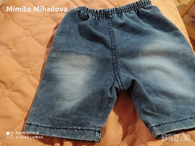 Нови дънкови панталонки за бебе, снимка 2 - Панталони и долнища за бебе - 29380455