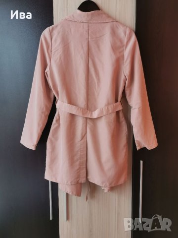 Тренчкот H&M в светло-розов цвят , снимка 3 - Палта, манта - 34443343