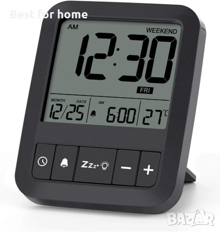 LIORQUE Дигитален часовник с термометър и аларми, снимка 1 - Друга електроника - 42073141