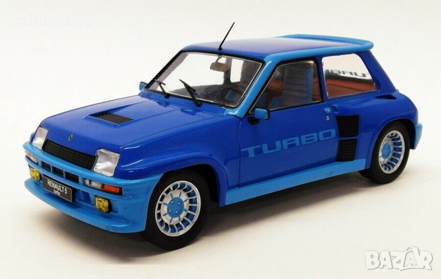 Renault 5 Turbo 1981 - мащаб 1:18 на IXO модела е нов в PVC дисплей-кейс, снимка 1 - Колекции - 29450973