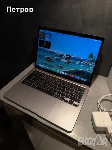 КАТО НОВ Macbook Air M1 2020 13.3 inch  256 GB, снимка 10 - Лаптопи за дома - 56166580