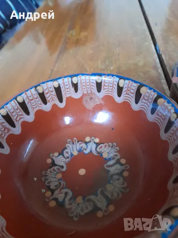 Стара керамична паница,паници #3, снимка 3 - Други ценни предмети - 48455452